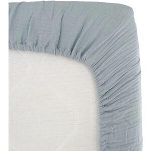 Sábana ajustable azul Domiva - Algodón, Bordes elásticos - 70x140 cm Sábana ajustable azul Domiva - Algodón, Bordes elásticos - 70x140 cm