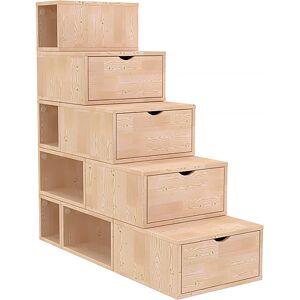 ABC MEUBLES Scala cubo di stoccaggio - 125cm organizer multifunzionale ABC MEUBLES Scala cubo di stoccaggio - 125cm organizer multifunzionale