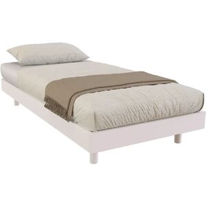 ABC MEUBLES Rete in legno a doghe singolo - 80x190 - Bianco ABC MEUBLES Rete in legno a doghe singolo - 80x190 - Bianco
