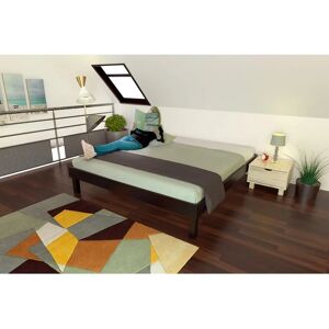 ABC MEUBLES Queen-Größe Bett aus Massivholz - 180x200 - Schwarz ABC MEUBLES Queen-Größe Bett aus Massivholz - 180x200 - Schwarz