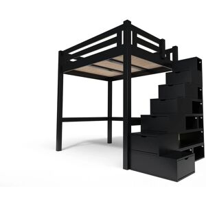 ABC MEUBLES Hochbett Holz Verstellbar Höhe - Etagenbett ABC MEUBLES Hochbett Holz Verstellbar Höhe - Etagenbett