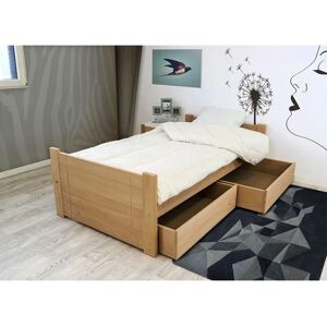 Letto in Faggio 90x190 ABC MEUBLES - Design francese moderno Letto in Faggio 90x190 ABC MEUBLES - Design francese moderno
