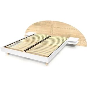 ABC MEUBLES Bett 160x200 aus Kiefernholz mit Nachttischen - Holz, Umweltfreundliche Oberfläche ABC MEUBLES Bett 160x200 aus Kiefernholz mit Nachttischen - Holz, Umweltfreundliche Oberfläche
