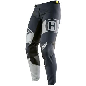 Pantaloni da Motocross Shot Aerolite Husqvarna Edizione Limitata - Grigio Blu Pantaloni da Motocross Shot Aerolite Husqvarna Edizione Limitata - Grigio Blu