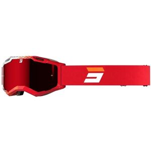 Lunettes de Moto Cross Shot Iris 2.0 Fusion - Rouge Unisexe Blanc - Publicité Lunettes de Moto Cross Shot Iris 2.0 Fusion - Rouge Unisexe Blanc - Publicité