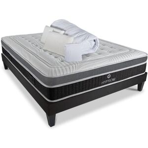 Ensemble Matelas Mémoire de Forme Gris Hypsom - 140x190 cm - Publicité Ensemble Matelas Mémoire de Forme Gris Hypsom - 140x190 cm - Publicité