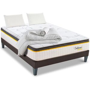 Ensemble lit Bellecour 140x190cm - Matelas à mémoire de forme & Sommier - Publicité Ensemble lit Bellecour 140x190cm - Matelas à mémoire de forme & Sommier - Publicité