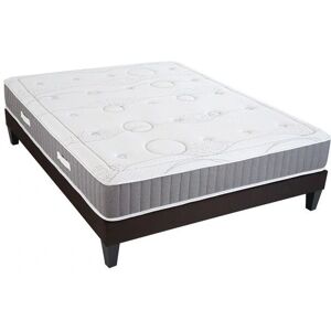 Ensemble Lit Olympe Intuition - Mémoire de forme & Sommier en bois - Blanc - Publicité Ensemble Lit Olympe Intuition - Mémoire de forme & Sommier en bois - Blanc - Publicité