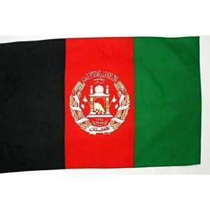 Az Flag Afghanistan 250x150cm Vlag met Houder voor Stok Az Flag Afghanistan 250x150cm Vlag met Houder voor Stok