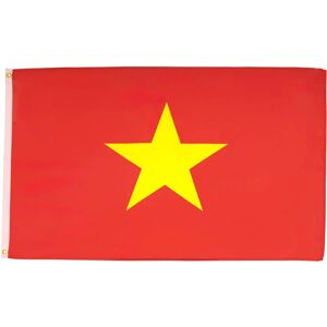 Bandera de Vietnam 250x150cm - Poliéster Duradero - 2 Ojetes Metálicos - Bandera Bandera de Vietnam 250x150cm - Poliéster Duradero - 2 Ojetes Metálicos - Bandera
