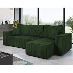 Canapé d'angle Cezanne Vert - 4 places - Bestmobilier - Publicité Canapé d'angle Cezanne Vert - 4 places - Bestmobilier - Publicité