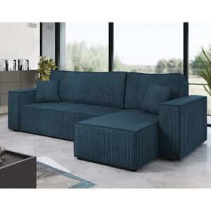 Bestmobilier Cezanne - canapé d'angle 4 places - Bleu - Publicité Bestmobilier Cezanne - canapé d'angle 4 places - Bleu - Publicité