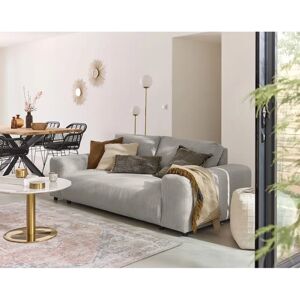 Canapé Garance Gris Clair en Velours Lisa Design - Salon - Publicité Canapé Garance Gris Clair en Velours Lisa Design - Salon - Publicité