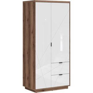 PETITS-MEUBLES Sven Wit Hout 2-Deurs 2-Lade Kast PETITS-MEUBLES Sven Wit Hout 2-Deurs 2-Lade Kast