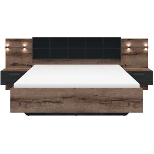 Cama Petits-meubles com LED e USB - Acabamento Carvalho Preto - Cama Cama Petits-meubles com LED e USB - Acabamento Carvalho Preto - Cama