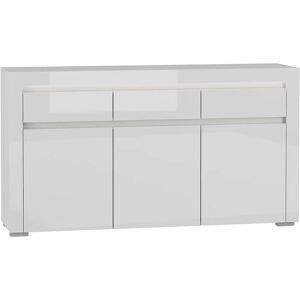 Buffet Kasla - 3 puertas, 3 cajones, LED, fabricado en Francia Buffet Kasla - 3 puertas, 3 cajones, LED, fabricado en Francia