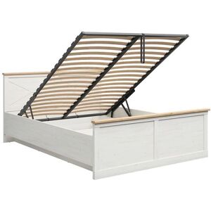 Petits-meubles Victoria Blanco Roble Cama de Almacenamiento Petits-meubles Victoria Blanco Roble Cama de Almacenamiento