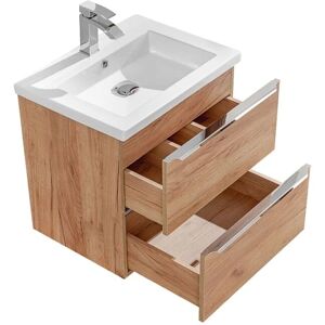 Mueble de baño April Madera Roble PETITS-MEUBLES - Mueble de baño Mueble de baño April Madera Roble PETITS-MEUBLES - Mueble de baño