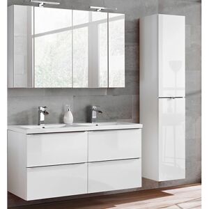 Conjunto de Baño con Doble Lavabo Petits-meubles - 120cm Blanco Conjunto de Baño con Doble Lavabo Petits-meubles - 120cm Blanco