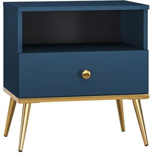 PETITS-MEUBLES Mesita de noche Thalia Azul - Mesita con cajón PETITS-MEUBLES Mesita de noche Thalia Azul - Mesita con cajón