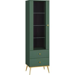 PETITS-MEUBLES Vitrina Verde Thalia con Estantes de Vidrio - Vitrina PETITS-MEUBLES Vitrina Verde Thalia con Estantes de Vidrio - Vitrina
