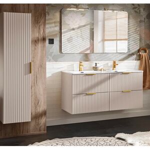 PETITS-MEUBLES Conjunto de Baño con Doble Lavabo - Fabricación Europea PETITS-MEUBLES Conjunto de Baño con Doble Lavabo - Fabricación Europea