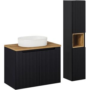 Conjunto de lavabo Riva PETITS-MEUBLES - Montaje en pared, cierre silencioso, 2 puertas Conjunto de lavabo Riva PETITS-MEUBLES - Montaje en pared, cierre silencioso, 2 puertas