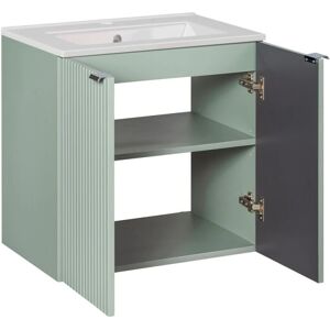 PETITS-MEUBLES Mueble lavabo Jade Verde - 2 puertas, 60cm PETITS-MEUBLES Mueble lavabo Jade Verde - 2 puertas, 60cm