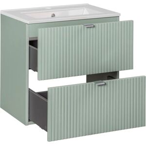 Petits-Muebles Jade Groen 60cm Opgehangen Badmeubel Petits-Muebles Jade Groen 60cm Opgehangen Badmeubel