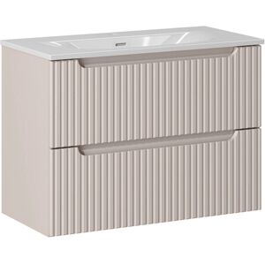 PETITS-MEUBLES Riva Cachemira - Mueble lavabo suspendido - 2 Cajones PETITS-MEUBLES Riva Cachemira - Mueble lavabo suspendido - 2 Cajones