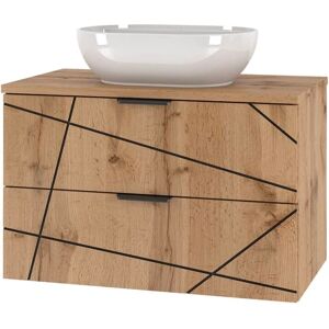 PETITS-MEUBLES Armario de Baño 80cm Madera Teren PETITS-MEUBLES Armario de Baño 80cm Madera Teren