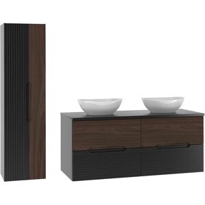 PETITS-MEUBLES Conjunto de lavabo doble 120cm - Muebles de baño europeos PETITS-MEUBLES Conjunto de lavabo doble 120cm - Muebles de baño europeos