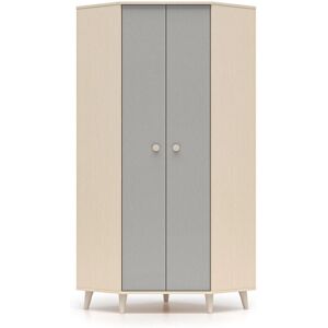 Armario Esquina Alycia - 2 Puertas Beige y Gris - Armario Esquina Armario Esquina Alycia - 2 Puertas Beige y Gris - Armario Esquina
