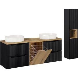 PETITS-MEUBLES Riva Doble Lavabo - Juego de Muebles de Baño PETITS-MEUBLES Riva Doble Lavabo - Juego de Muebles de Baño