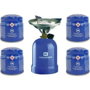 Réchaud à gaz Kemper - Corps en métal 2200W 4 cartouches - Camping - Publicité Réchaud à gaz Kemper - Corps en métal 2200W 4 cartouches - Camping - Publicité