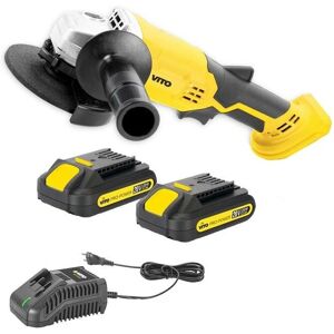 VITO PRO-POWER D115 Meuleuse d'angle - 20V, 2 Batteries, Chargeur Rapide - Publicité VITO PRO-POWER D115 Meuleuse d'angle - 20V, 2 Batteries, Chargeur Rapide - Publicité