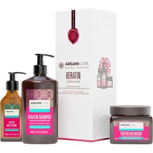 Ensemble de Soin Capillaire Keratin Arganicare - Régénération et Renforcement - Publicité Ensemble de Soin Capillaire Keratin Arganicare - Régénération et Renforcement - Publicité