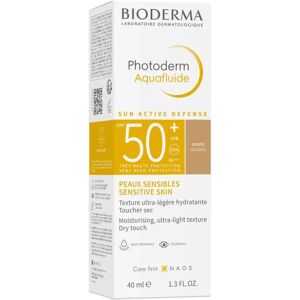 Bioderma Aquafluide SPF50+ Écran Solaire Or - Sensible - Publicité Bioderma Aquafluide SPF50+ Écran Solaire Or - Sensible - Publicité