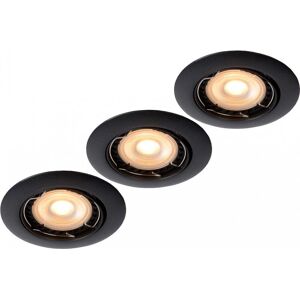 Lucide Focus - Ensemble de spots encastrés - Ø 8,1cm, 3x5W, Noir - Publicité Lucide Focus - Ensemble de spots encastrés - Ø 8,1cm, 3x5W, Noir - Publicité