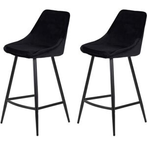 ZAGO STORE Chaise de Bar Velours Noir - Modèle BARI - Ergonomique & Moderne - Publicité ZAGO STORE Chaise de Bar Velours Noir - Modèle BARI - Ergonomique & Moderne - Publicité