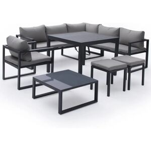 Conjunto de muebles de jardín Happy Garden 1272GA - Modular, Gris, 7 plazas Conjunto de muebles de jardín Happy Garden 1272GA - Modular, Gris, 7 plazas