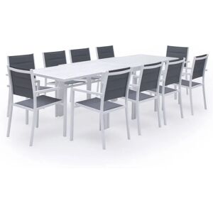 Ensemble de mobilier d'extérieur Happy Garden SET1265-64GW - Blanc - Publicité Ensemble de mobilier d'extérieur Happy Garden SET1265-64GW - Blanc - Publicité