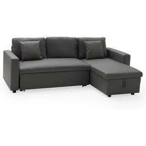 Canapé convertible Happy Garden - Gris - Réversible, Rangement - Publicité Canapé convertible Happy Garden - Gris - Réversible, Rangement - Publicité