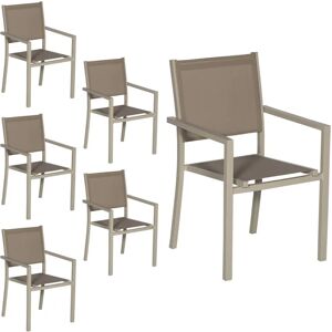 Happy Garden 1250TT-6 Silla de exterior - Apilable, Aluminio, Textilene Happy Garden 1250TT-6 Silla de exterior - Apilable, Aluminio, Textilene