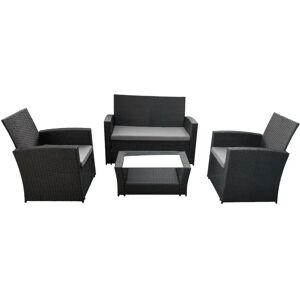 Conjunto de Móveis de Exterior Happy Garden 904NG - Moderno, Resistente à Água, 4 Lugares Conjunto de Móveis de Exterior Happy Garden 904NG - Moderno, Resistente à Água, 4 Lugares