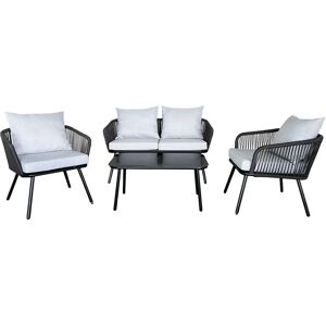 Happy Garden COR10GC Set di Mobili da Esterno - Nero Happy Garden COR10GC Set di Mobili da Esterno - Nero