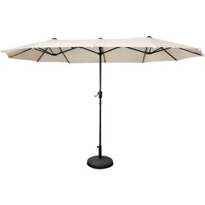 Happy Garden PAR02C Parasol Double - Beige - Jardin - Publicité Happy Garden PAR02C Parasol Double - Beige - Jardin - Publicité