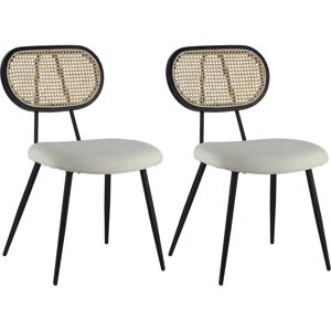 Chaise extérieure Ecru Happy Garden - Design vintage - Publicité Chaise extérieure Ecru Happy Garden - Design vintage - Publicité
