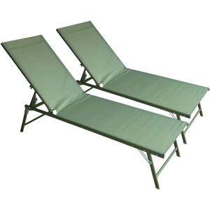 Chaises longues pliantes Sicilia Happy Garden - Lot de 2 pour extérieur - Publicité Chaises longues pliantes Sicilia Happy Garden - Lot de 2 pour extérieur - Publicité