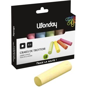 Wonday FEC700092 Crayons de trottoir 6 pièces - Fournitures d'art - Publicité Wonday FEC700092 Crayons de trottoir 6 pièces - Fournitures d'art - Publicité